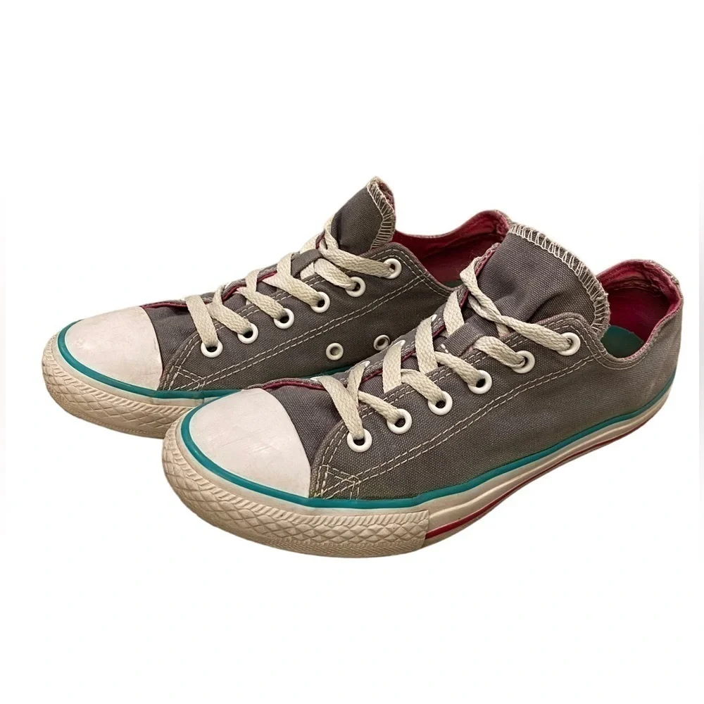 Converse Chuck Taylor All Star Girls Athletic Shoe Gray Size 5